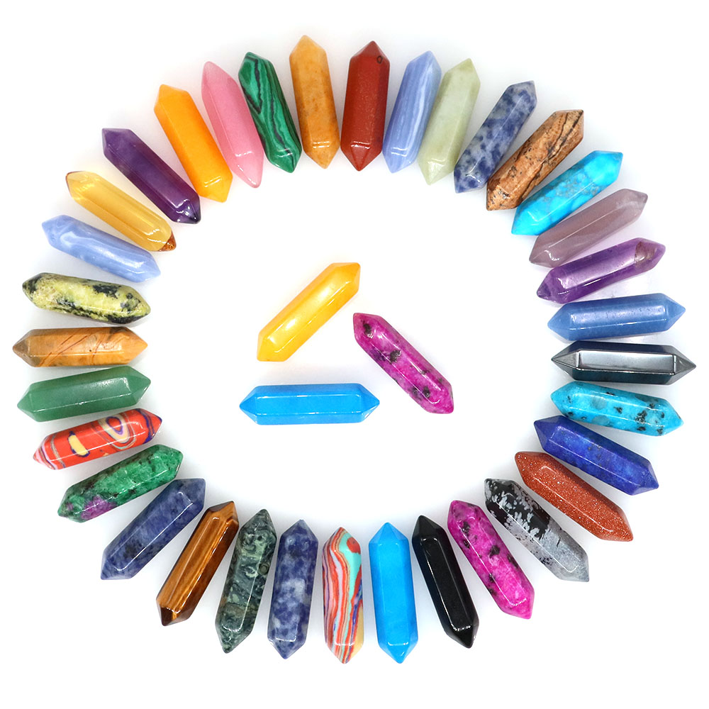Home Office Programmer - Hexagonal Column Natural Stones Healing Crystal