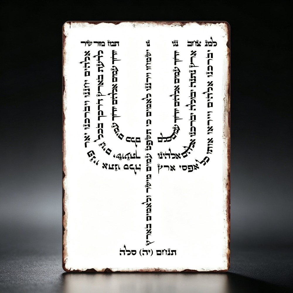 Free Home Office - CIFBUY Vintage Hebrew YHVH Aluminum Wall