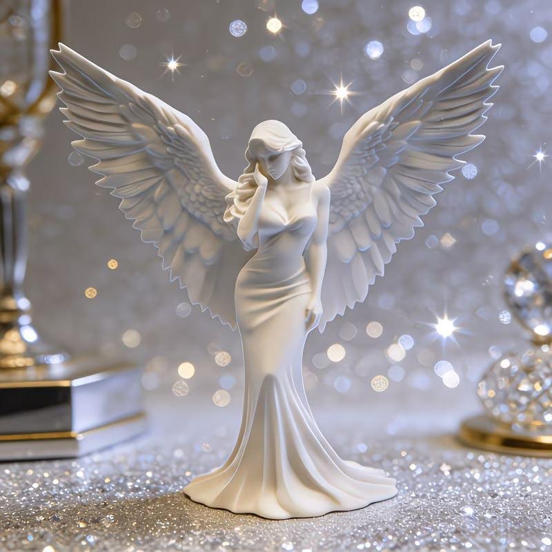 Home Office Bookshelves - 【K】3D Printed Praying Angel Statue Guardian