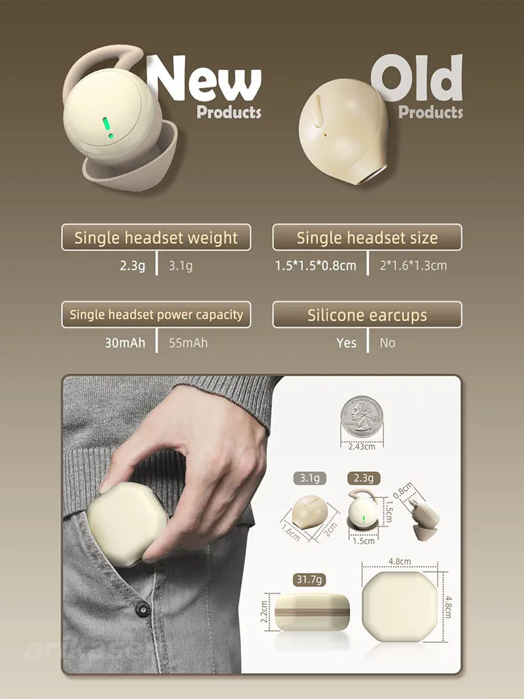 Sleep Earbuds invisible Small  - Home Office Of Amazon ulasan dan harga