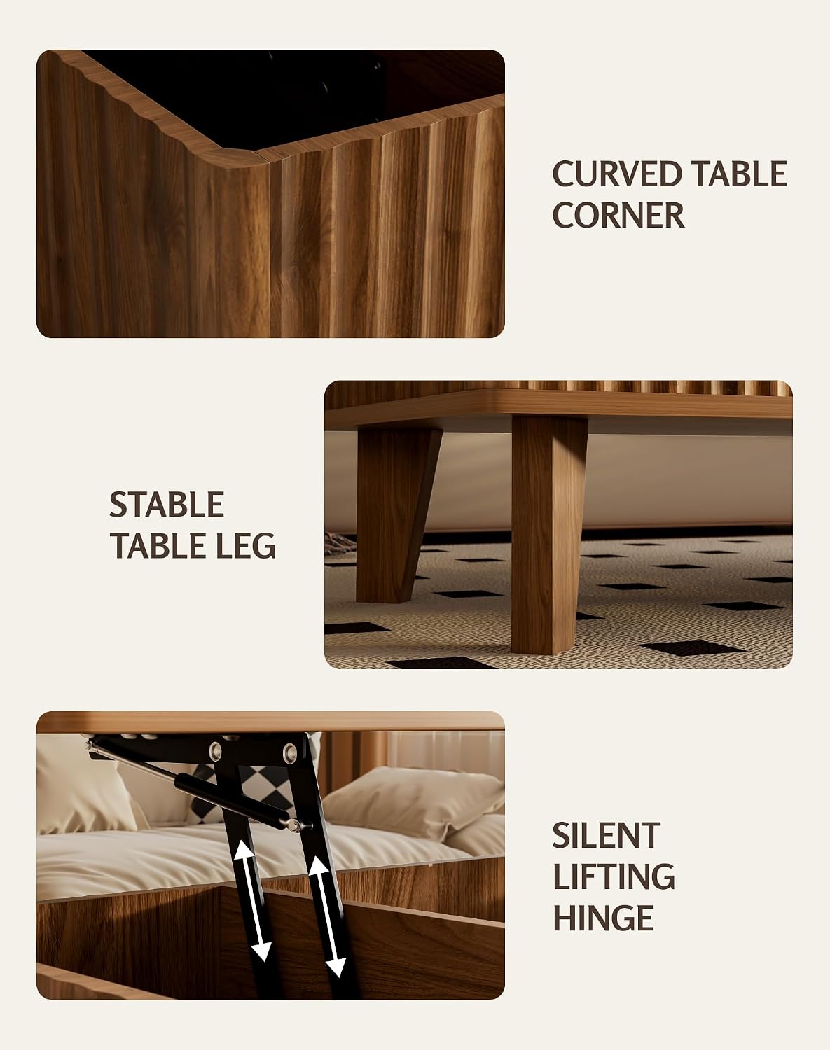 Rectangular Lift Top Coffee Ta - Home Office Desk Ideas ulasan dan harga