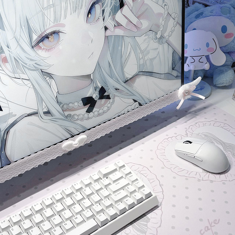 New Screen Decor White Lace Mo - Home Office Programmer ulasan dan harga
