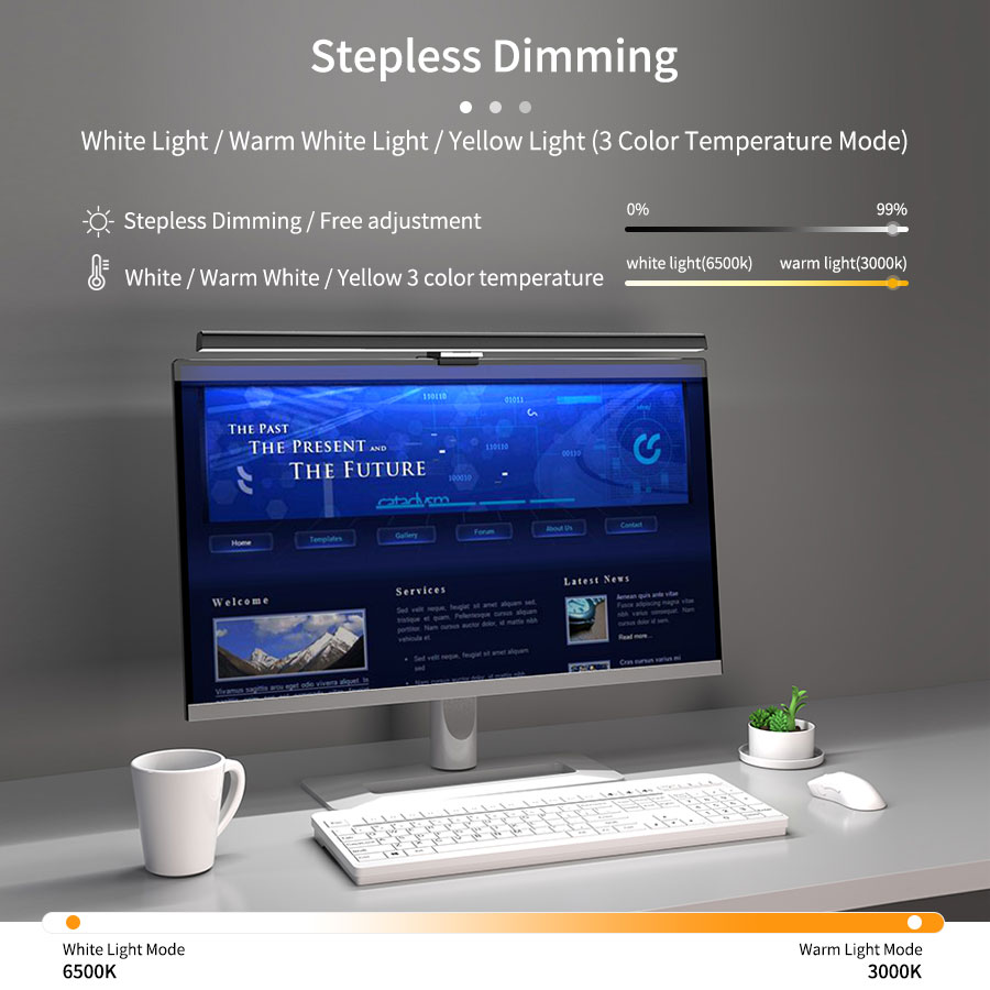 50cm LED Monitor Light Bar Scr - Home Office Desk Ideas ulasan dan harga