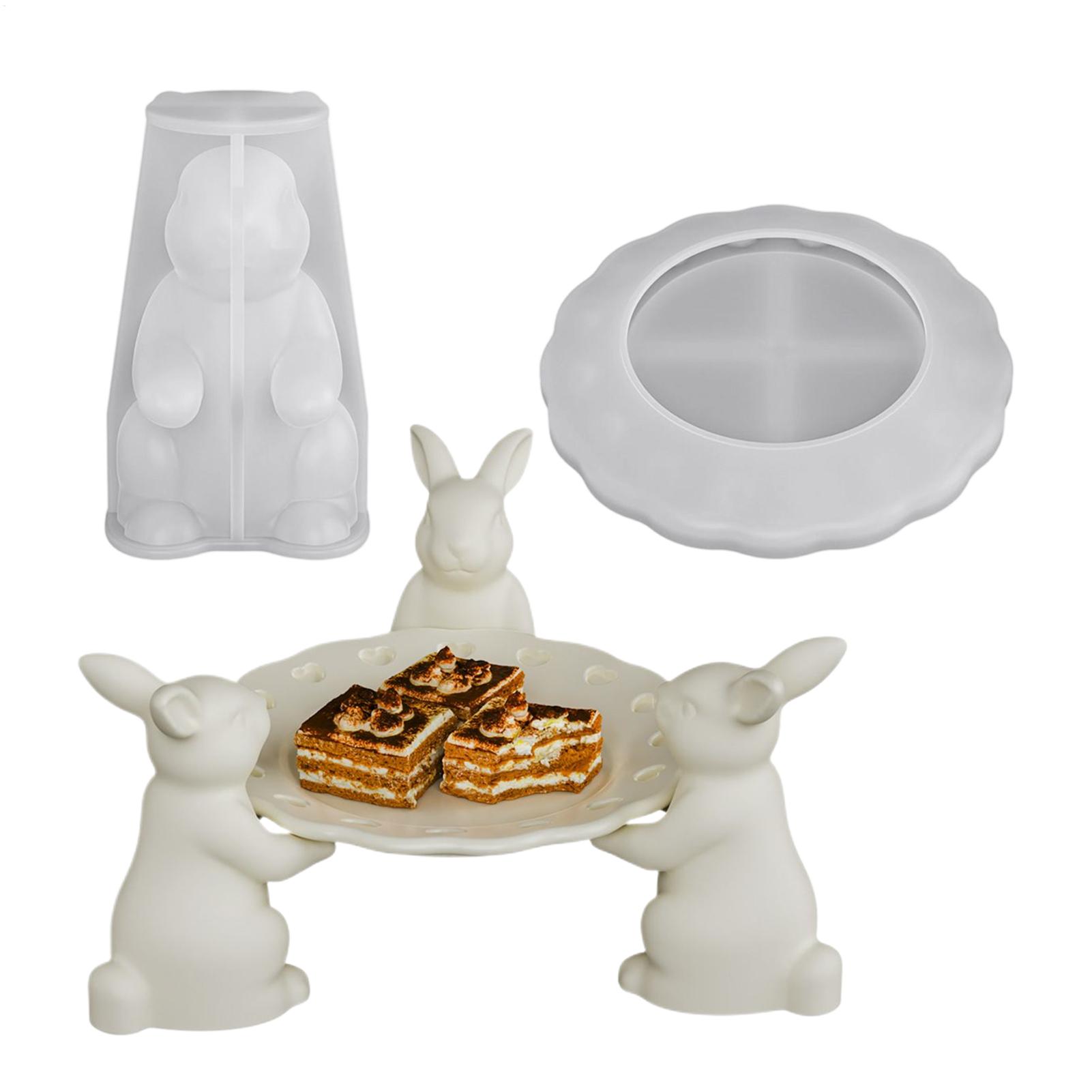 Bunny Tray Mold 3D Cute Silico - Home Office Gear ulasan dan harga