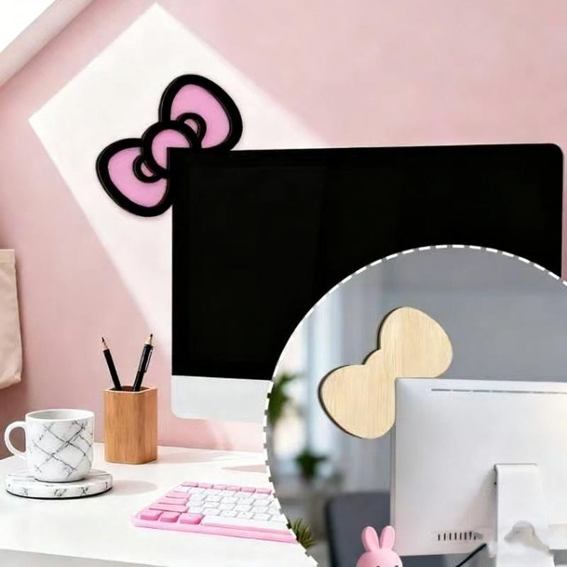 New 1/2Pcs Wooden Bowknot PC A - Home Office Programmer ulasan dan harga