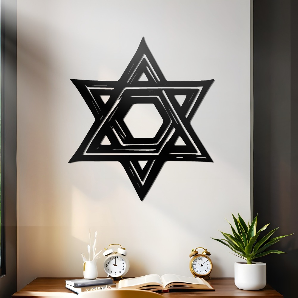 CIFBUY Iron Wall Art Star of D - Free Home Office ulasan dan harga