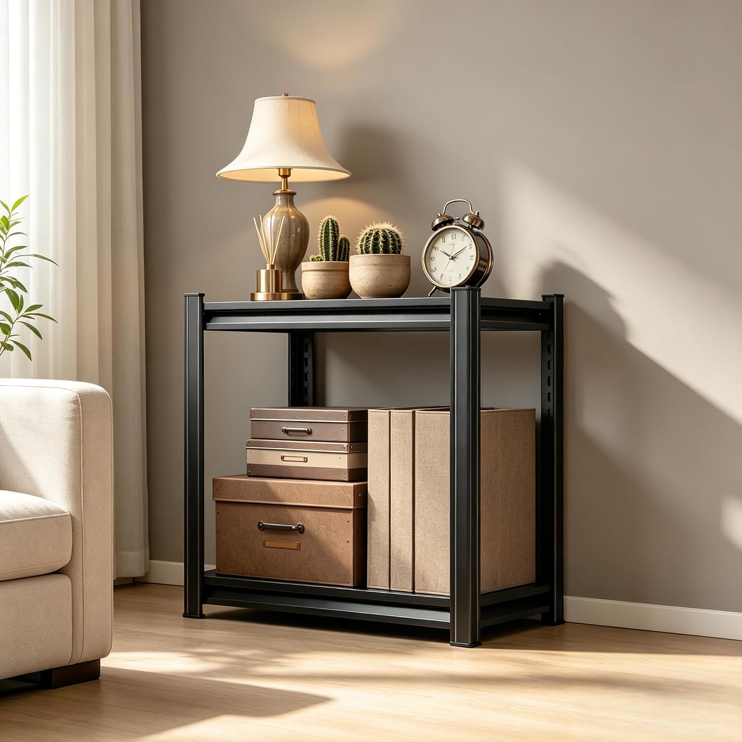 2PC 2-Tier Small Metal Bookshe - Home Office Bookshelves ulasan dan harga