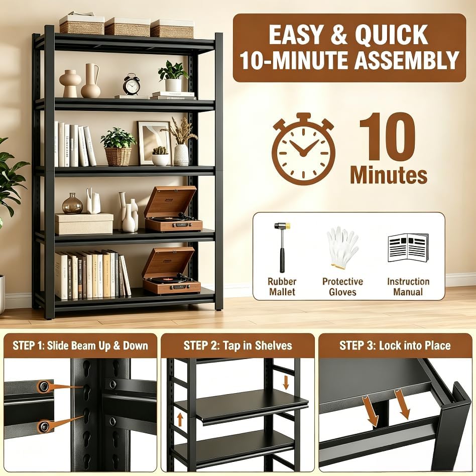 2PC 2-Tier Small Metal Bookshe - Home Office Bookshelves ulasan dan harga