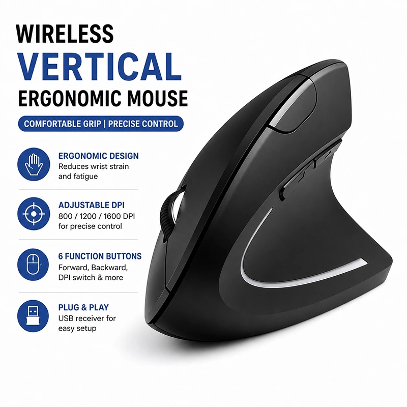 Rechargeable Vertical Gaming M - Home Office Gear ulasan dan harga