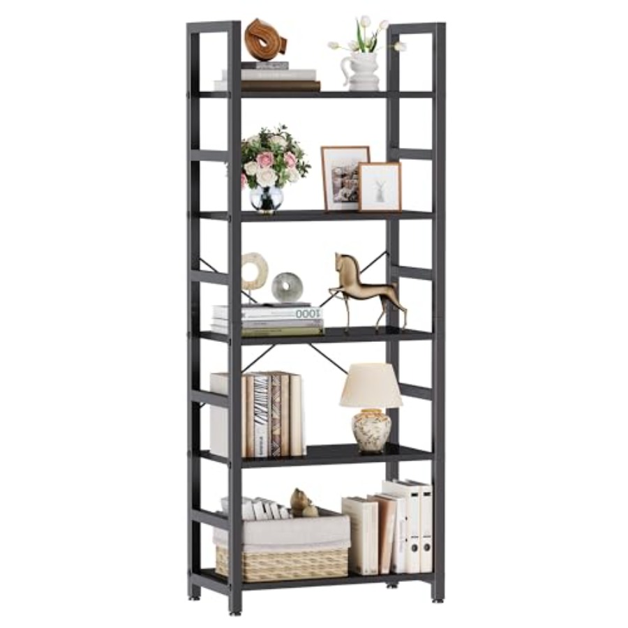5-Tier Bookshelf, Modern Tall  - Free Home Office ulasan dan harga