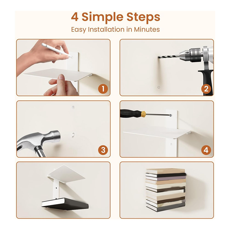 【Flash-Deal!】2Pcs Floating Boo - Home Office Bookshelves ulasan dan harga