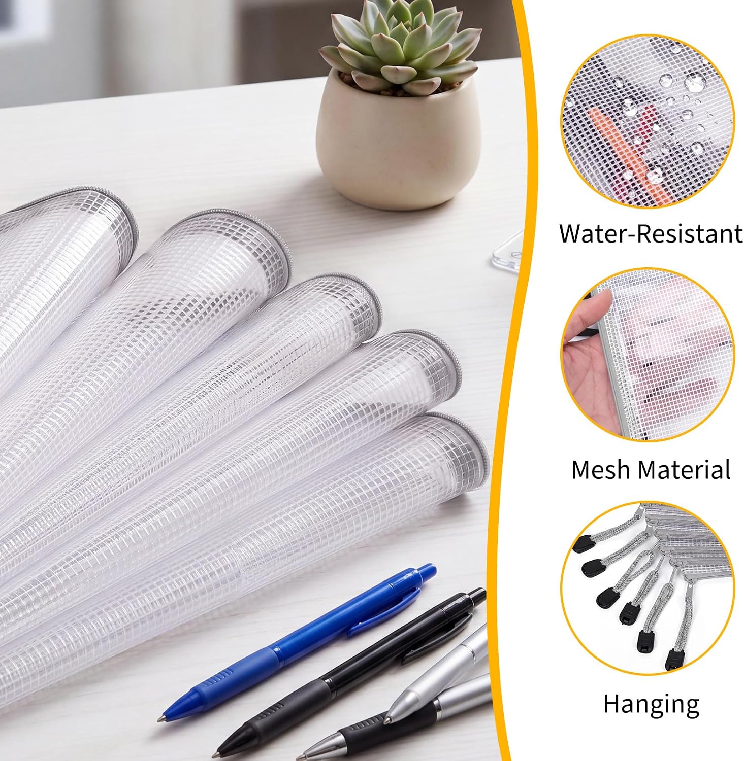 56-Pack Waterproof PVC Mesh Zi - Home Office Bagas ulasan dan harga