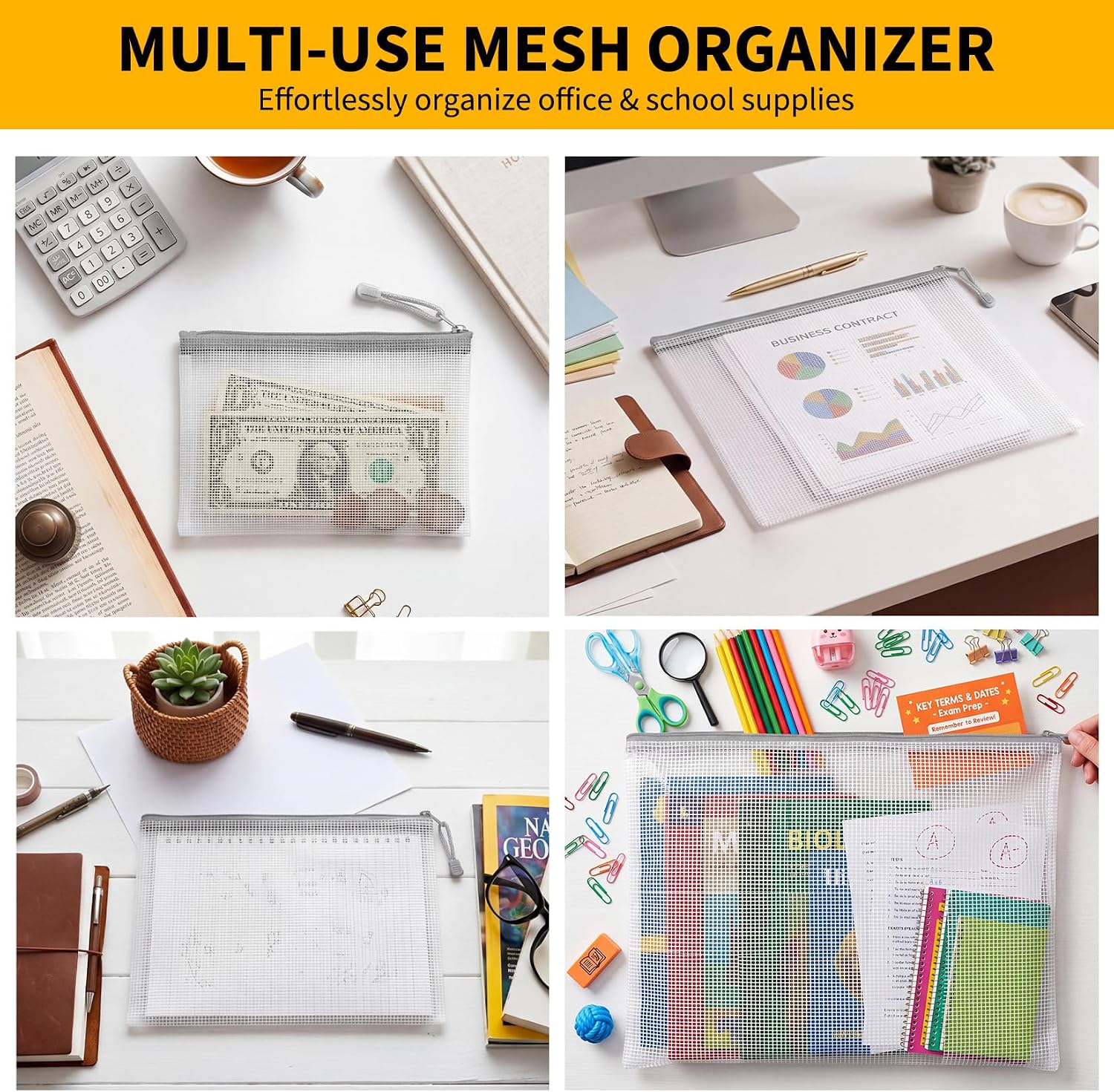 56-Pack Waterproof PVC Mesh Zi - Home Office Bagas ulasan dan harga
