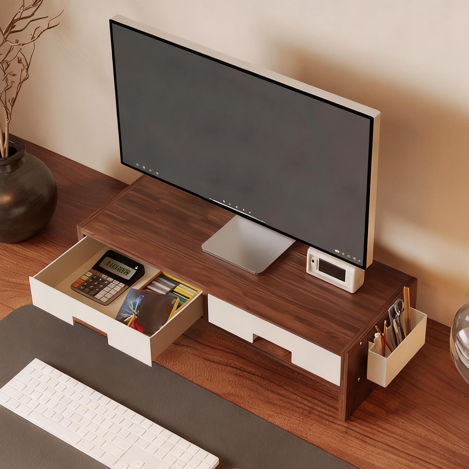 Desk Monitor Stand Riser Doubl - Home Office Programmer ulasan dan harga