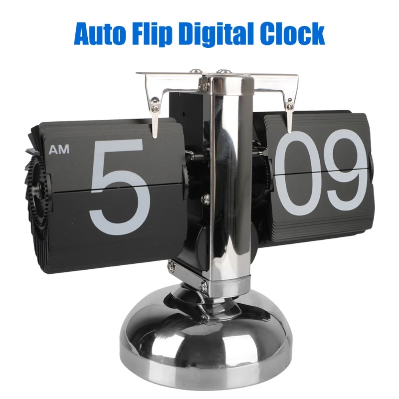 Retro Auto‑Flip Quartz Desktop - Home Office Gear ulasan dan harga