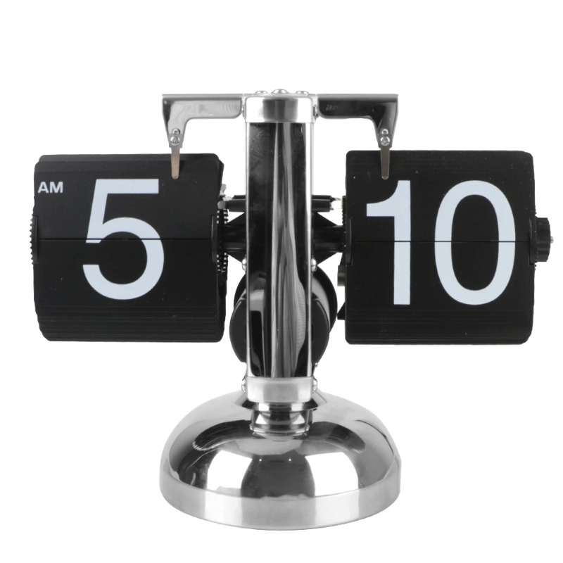 Retro Auto‑Flip Quartz Desktop - Home Office Gear ulasan dan harga
