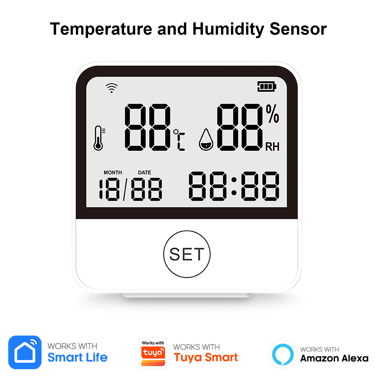Tuya WiFi Temperature Humidity - Home Office Of Amazon ulasan dan harga