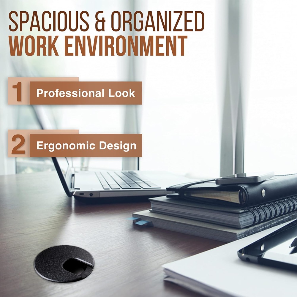 Plastic Wire Hole Cover 1.5/2/ - Home Office Desk Ideas ulasan dan harga