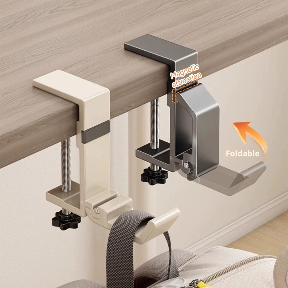 No Drill Foldable Desk Hook  C - Home Office Desk Ideas ulasan dan harga