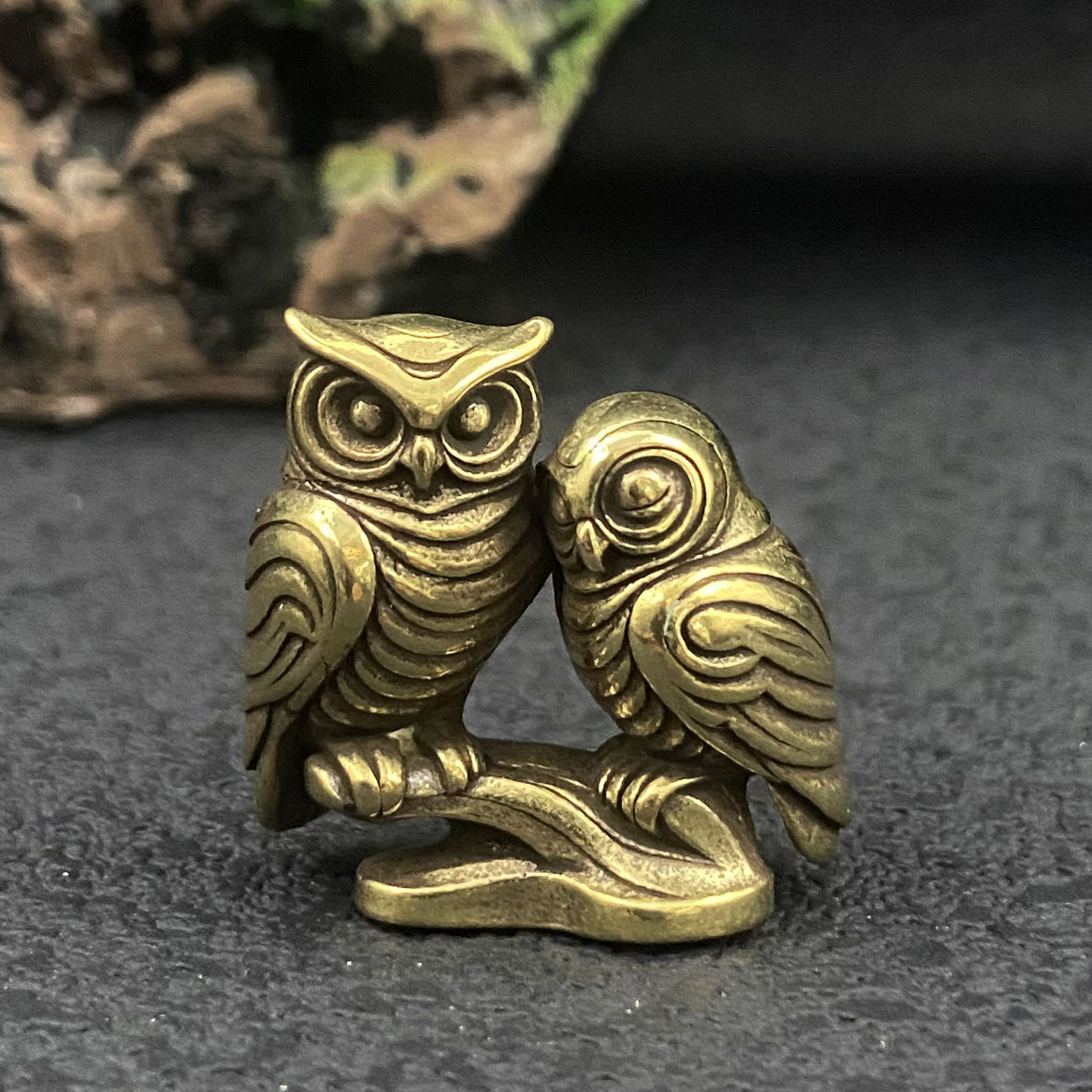 1/2 piece owl brass figurines  - Home Office Bookshelves ulasan dan harga