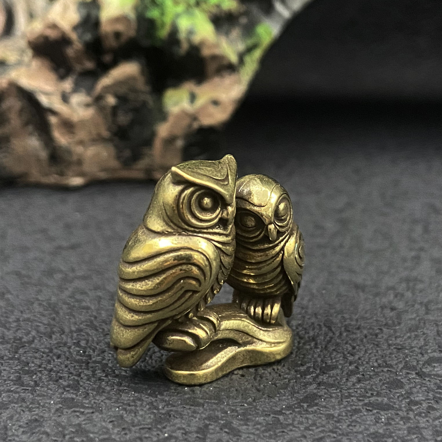 1/2 piece owl brass figurines  - Home Office Bookshelves ulasan dan harga