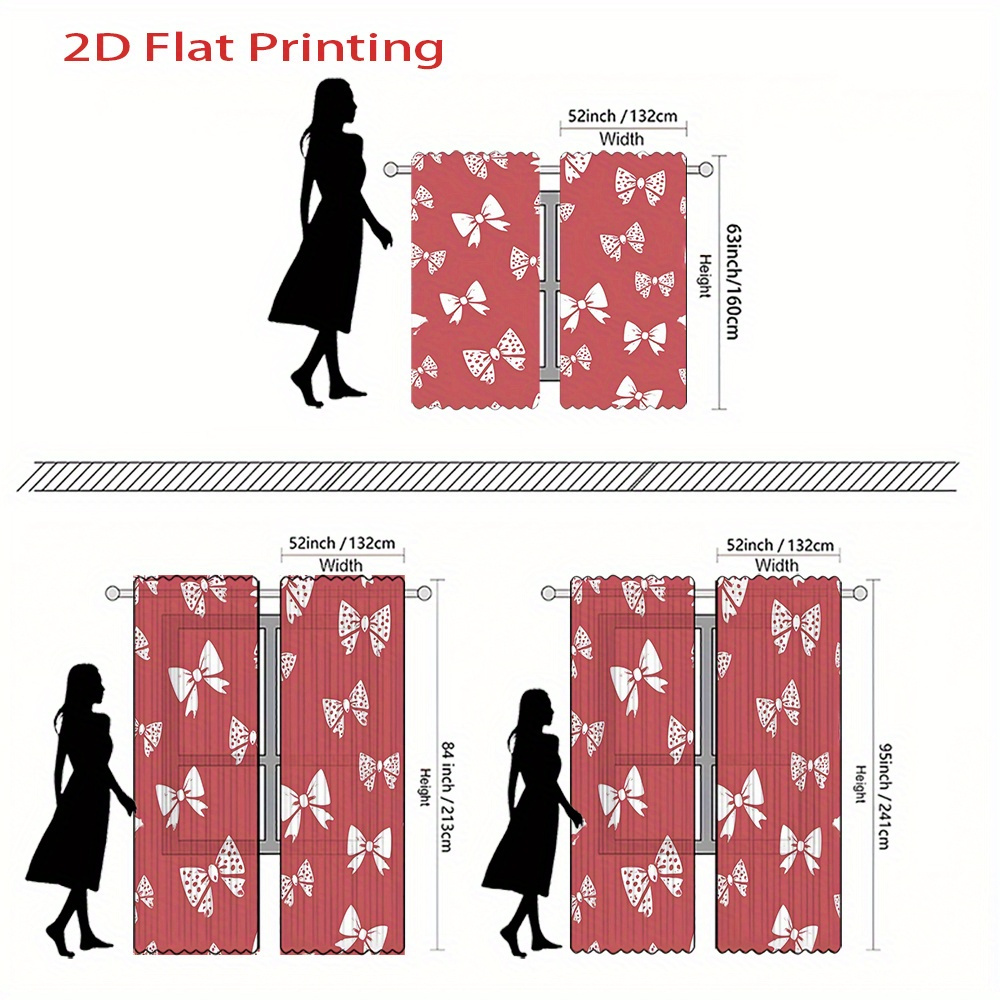 2pcs, 2D Flat Printing Curtain - Home Office Of Amazon ulasan dan harga