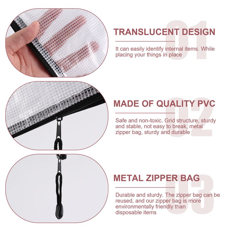 Leading-18Pcs Mesh Zipper Pouc - Home Office Bagas ulasan dan harga