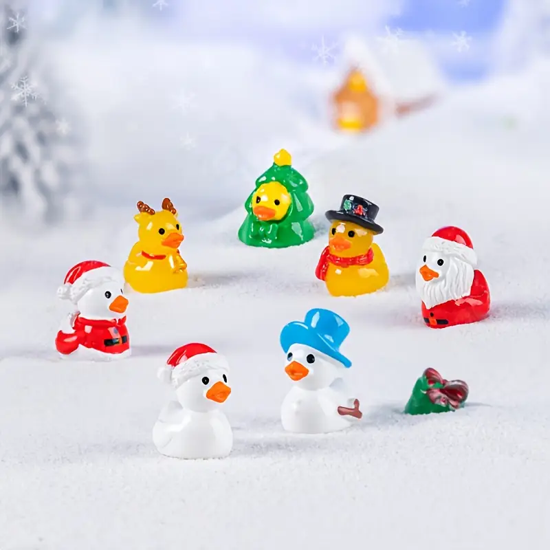 4/8pcs Cute Mini Resin Christm - Home Office Desk Ideas ulasan dan harga
