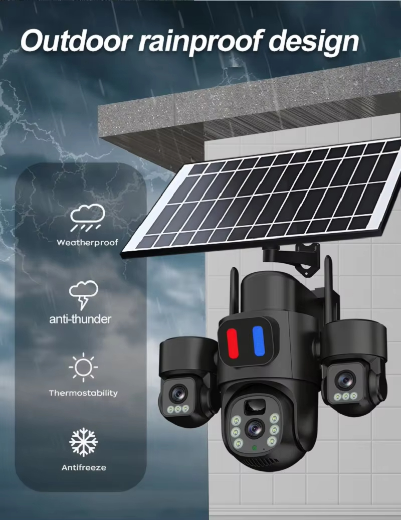 WIFI Solar PTZ Camera Outdoor  - Home Office Zoom ulasan dan harga