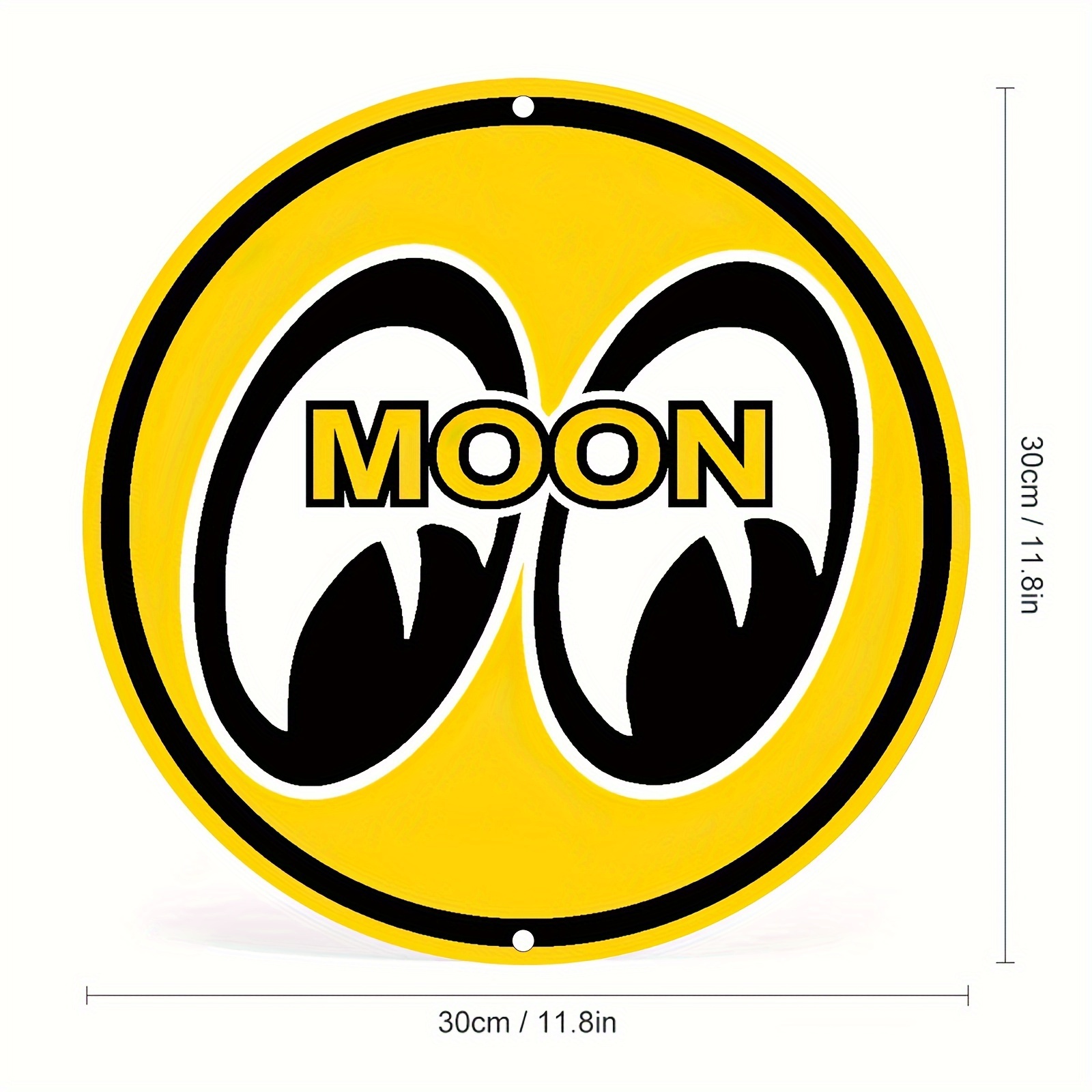 Vintage-Style Round Metal Sign - Home Office Gear ulasan dan harga